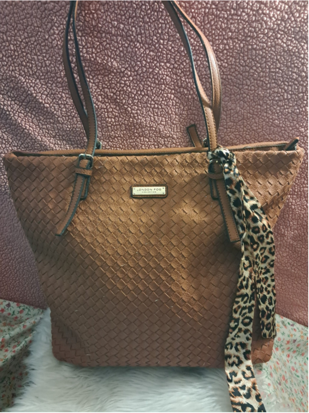 ⚜️🇬🇧 BRITISH HERITAGE LUXURY VINTAGE LONDON FOG STRUCTURED CARAMEL DR SATCHEL